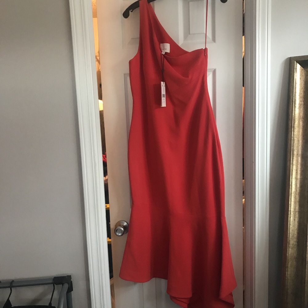 Brand new one shoulder cinq a sept.